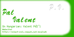 pal valent business card